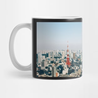 Tokyo Cityscape With Tokyo Tower on Sunny Day Mug